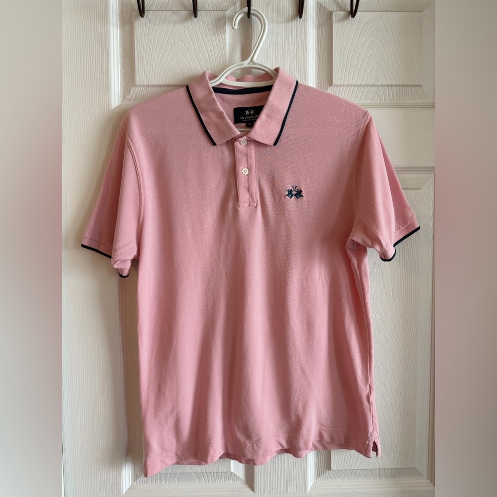 La Martina Men’s Pink Polo Shirt